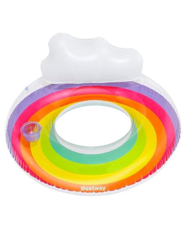 BESTWAY Ciambella Gonfiabile Arcobaleno Con Seduta 107Cm
