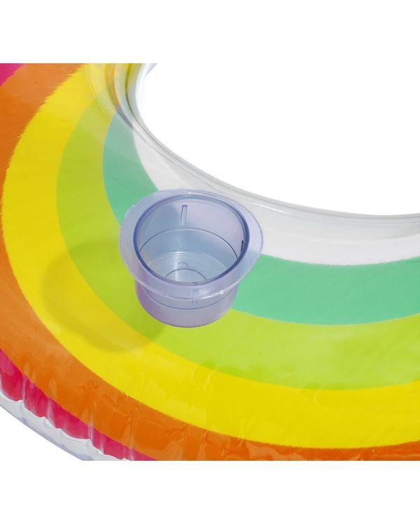 BESTWAY Beignet Gonflable Double Arc-En-Ciel Avec Siège 186X116Cm