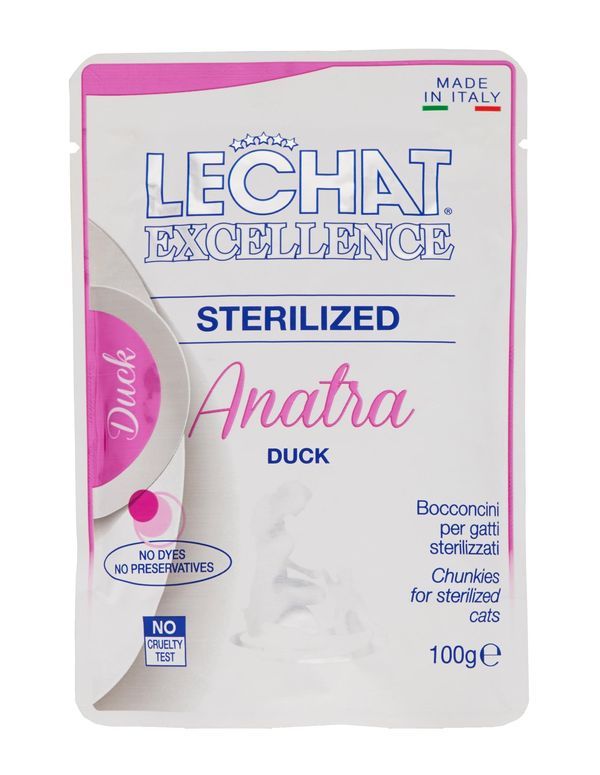 LECHAT Sterilized Cibo Umido Anatra 100G
