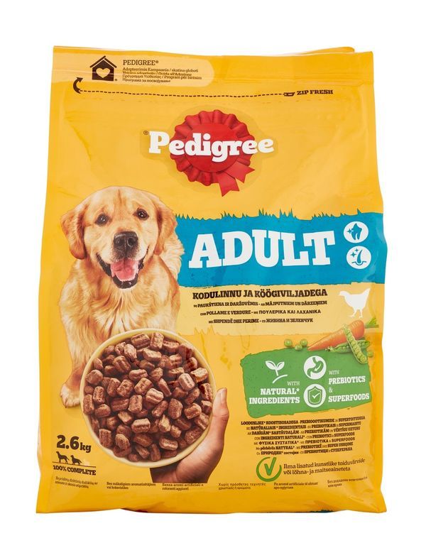 PEDIGREE Adult Kibble Geflügel Und Gemüse 2.6Kg