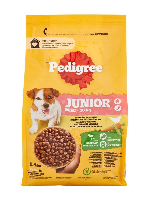 PEDIGREE Junior Croccantini Pollame E Verdure 1.4Kg