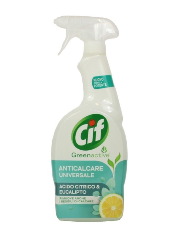CIF Spray Greenactive Universal-Kalkentferner Mit Zitronensäure Und Eukalyptus 650Ml