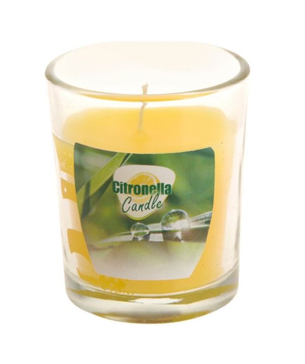 Vasetto In Vetro Con Candela Alla Citronella 5Cm