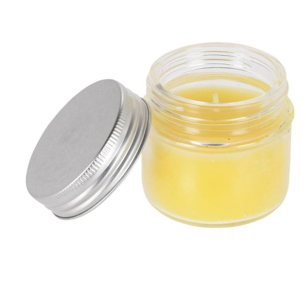 Pot En Verre Avec Bougie À La Citronnelle 6Cm