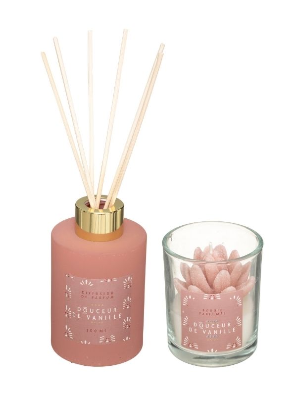Coffret Déco Avec Parfum D'Ambiance Et Bougie Lola Wonderly 15X30Cm - Assortis