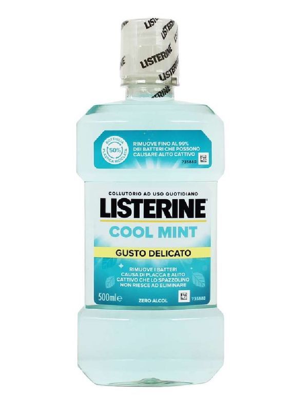 LISTERINE Rince-Bouche Cool Mint Goût Délicat 500Ml