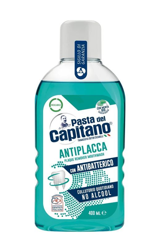 PASTA CAPITANO Rince-Bouche Anti-Plaque 400Ml