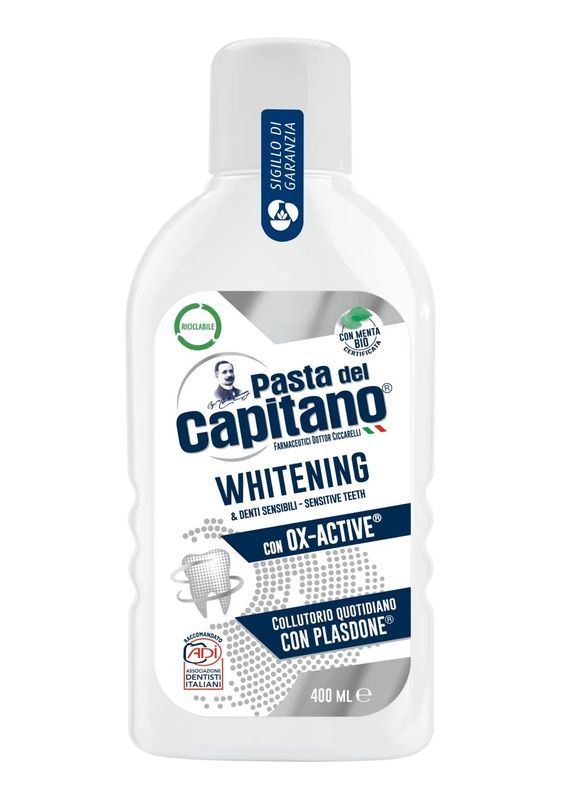 PASTA CAPITANO Rince-Bouche Whitening 400Ml