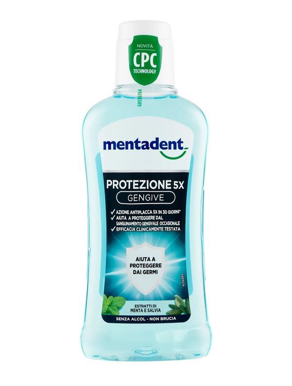 MENTADENT Rince-Bouche Protection 5X Gencives 400Ml