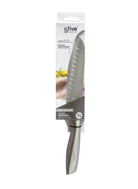 Edelstahl-Santokumesser Silver Precision 31.5Cm