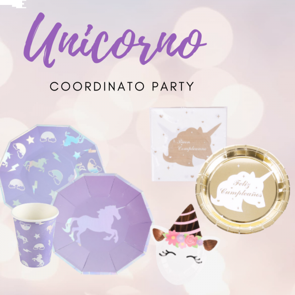 Coordinato Party Unicorno Lilla