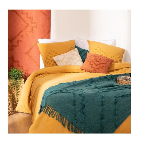 Housse De Lit Matelassée INCA En Coton 130X180Cm - Bleu