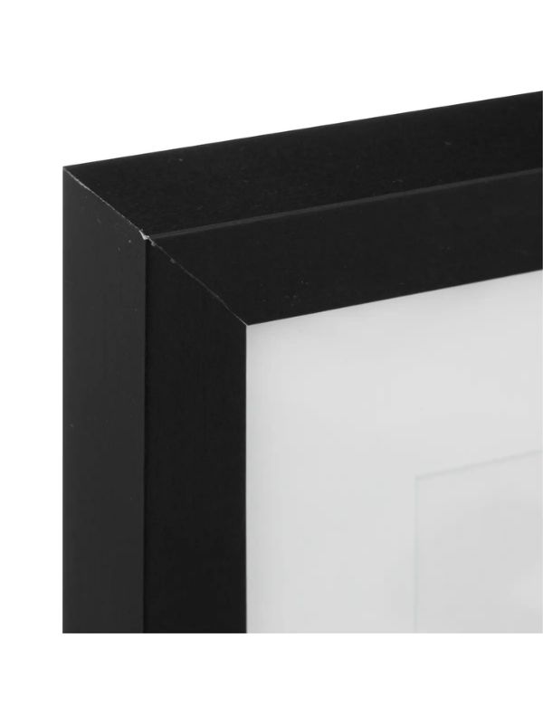 Freistehender Fotorahmen Éva Holz Schwarz 43X24Cm