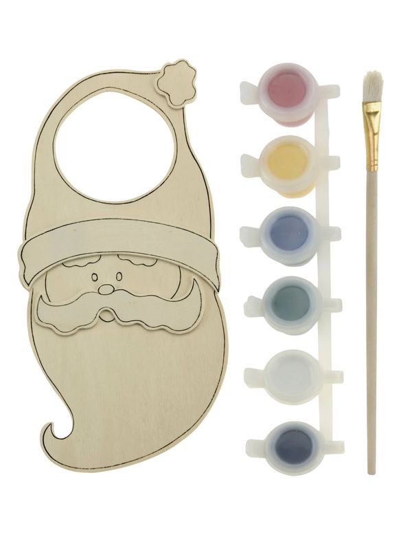 Set De Peinture De Noël En Bois