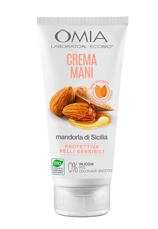 OMIA Crema Mani Protettiva Per Pelli Sensibili Con Mandorla Di Sicilia 75Ml