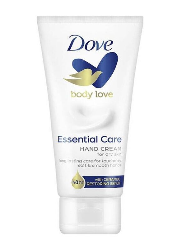 DOVE Crème Mains Essential Care Pour Peau Sèche 75Ml