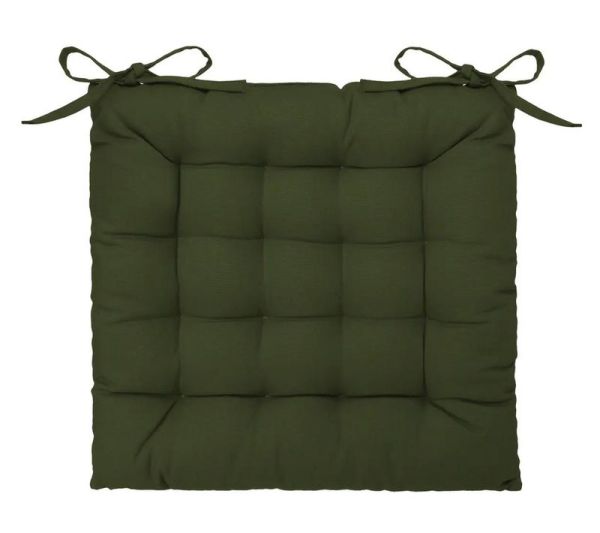 Coussin Carré Kaki Pour Chaise 38X38Cm