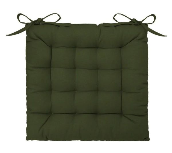 Cuscino Quadrato Khaki Per Sedia 38X38Cm