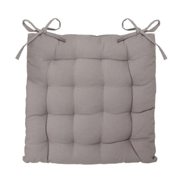 Cuscino Quadrato Grigio Per Sedia 38X38Cm