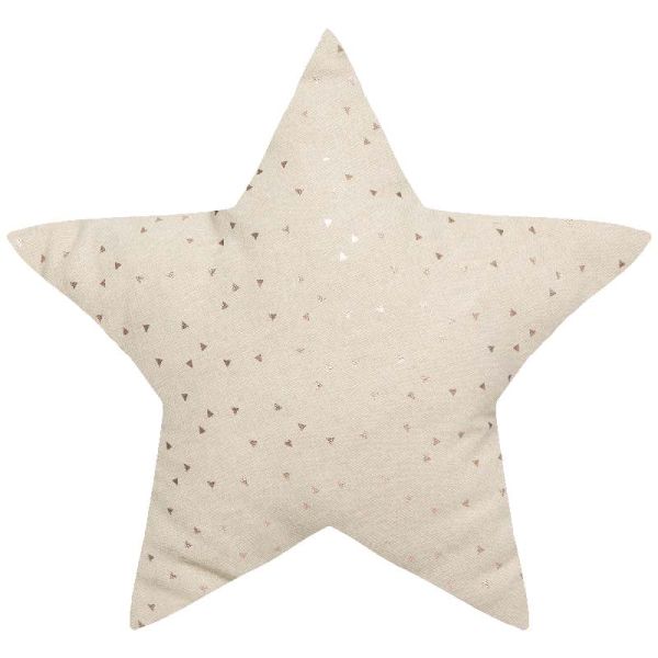 Coussin En Forme D'Etoile Couleur Crème