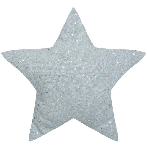 Cuscino A Forma Di Stella Colore Azzurro