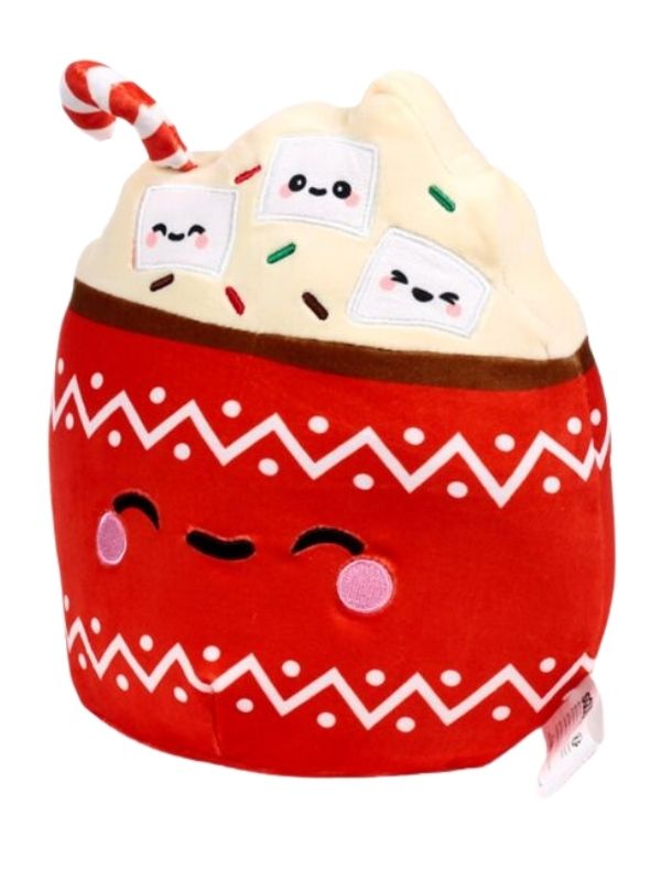 Cuscino Di Peluche Kawaii Cioccolata Calda 25Cm
