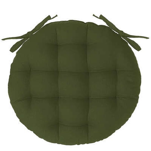 Cuscino Per Sedia Rotondo Color Kaki 38Cm 