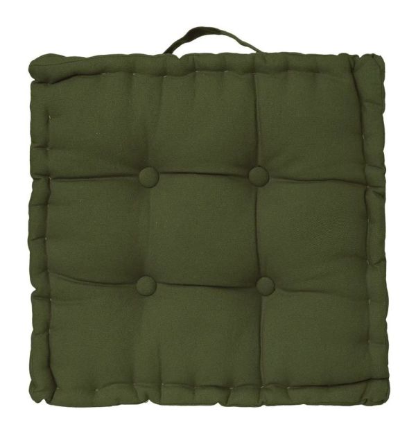 Cuscino Da Terra Decorativo Color Khaki 40X40Cm