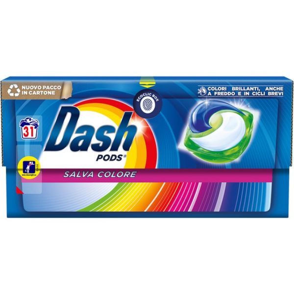 DASH PODS Colour Saving Waschmittel für Waschmaschinen - 31 Waschgänge