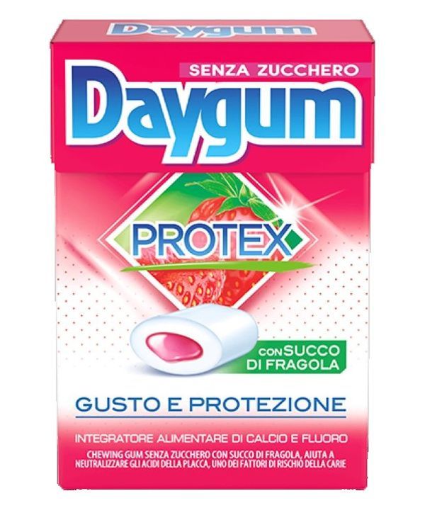 DAYGUM Protex Goûter Et Protéger Avec Jus De Fraise 30G
