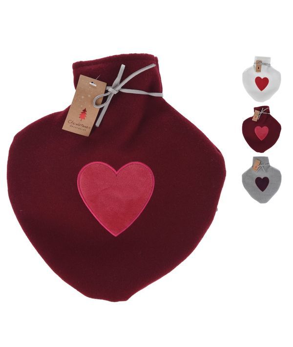 Accessoire De Noël Poche À Eau Chaude En Forme De Cœur  26X12Cm  - Assortis 
