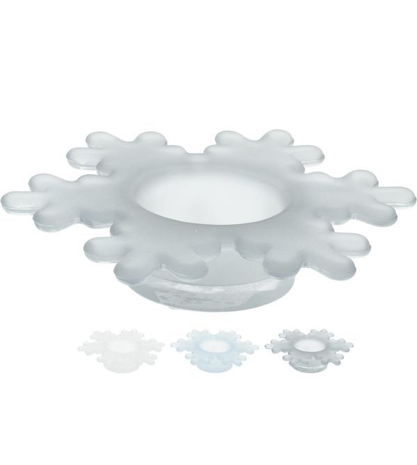 Weihnachtlicher Kerzenhalterschneeflocke14Cm - Sortiert