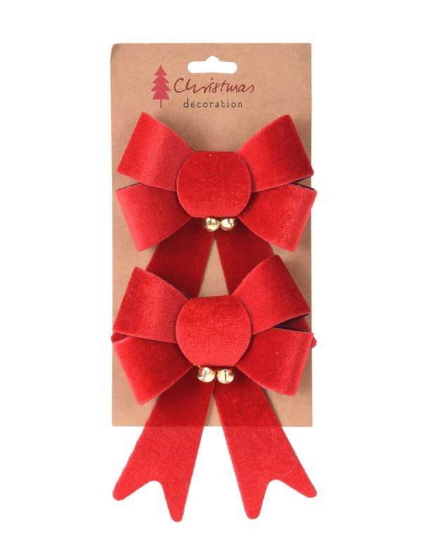 Déco De Noël Arc En Pvc Rouge 2 Pièces 13X17Cm  