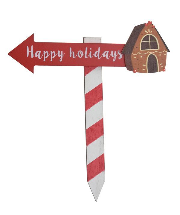 Weihnachtsdekorationfrohe Feiertage Holzpick15Cm - Sortiert