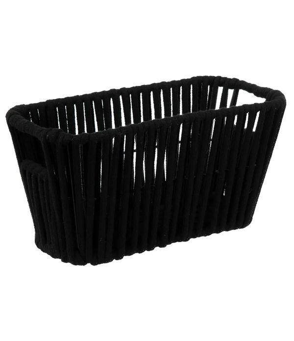 Corbeille Manille Noir 15X31Cm