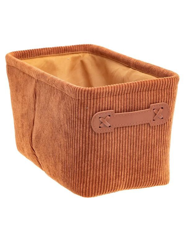 Stoffkorb Corduroy Braun 15X31Cm