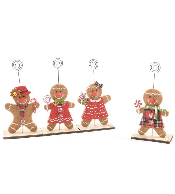 Weihnachtsdeko Lebkuchen-Platzhalter 8X16Cm  - Sortiert