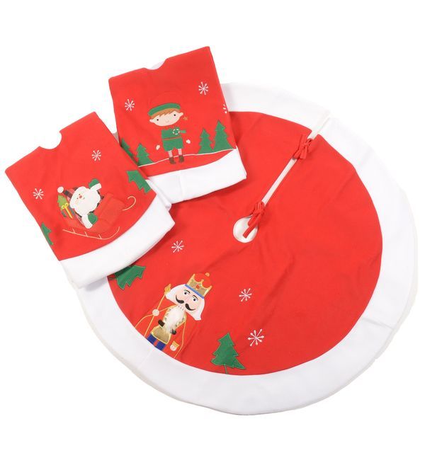 Accessoire De Noël Base De L'Arbre En Tissu 90Cm  - Assortis