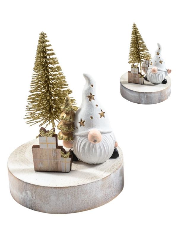 Déco Natalizia Babbo Natale In Resina 8X10Cm  - Assortito