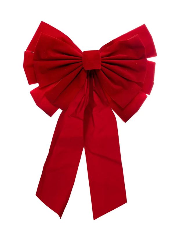 Deco Natalizia Fiocco Rosso 40X60Cm