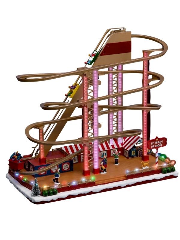 Weihnachtsdorf Achterbahn 45X40Cm