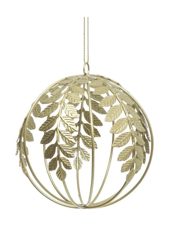 Weihnachtskugel Vergoldetes Metall 9Cm