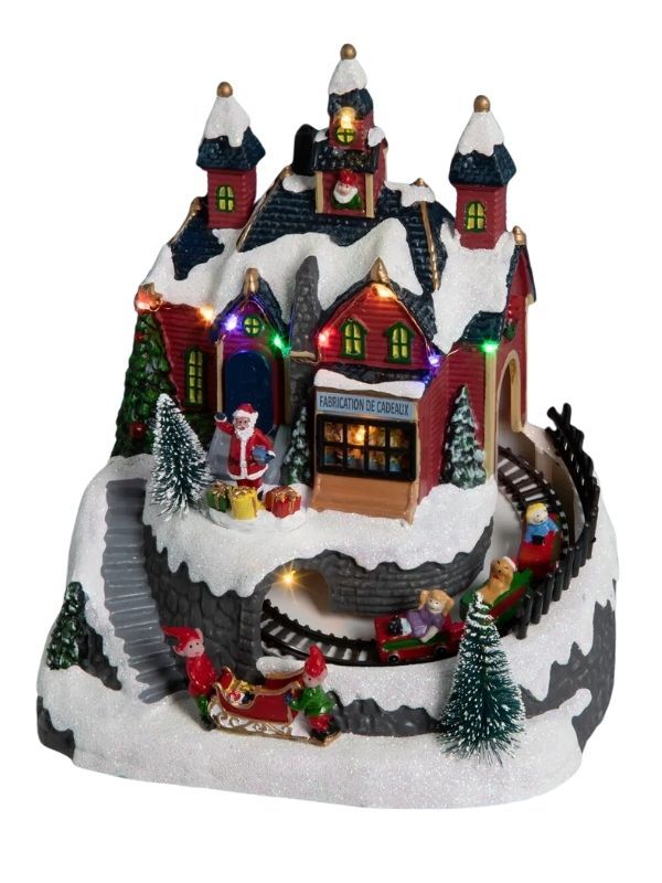 Villaggio Di Natale Shop Di Babbo Natale 15X21,5Cm