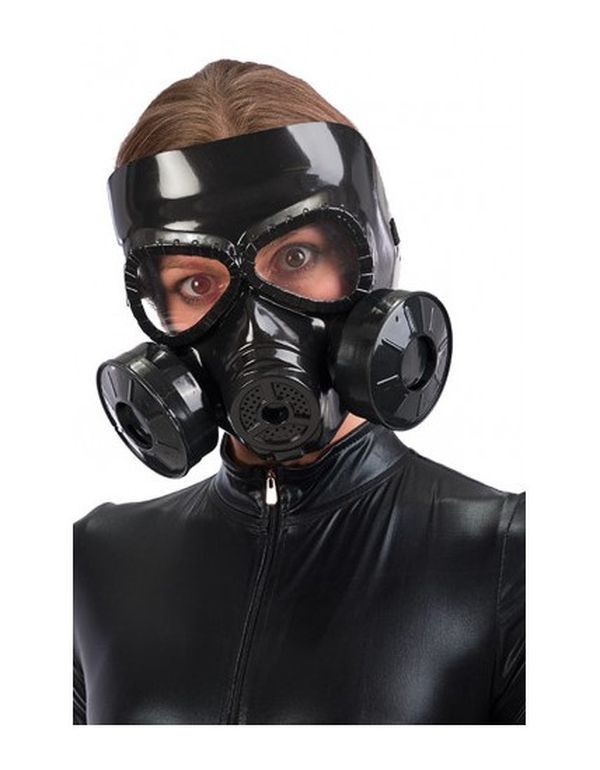 Maschera Di Halloween Antigas Nera