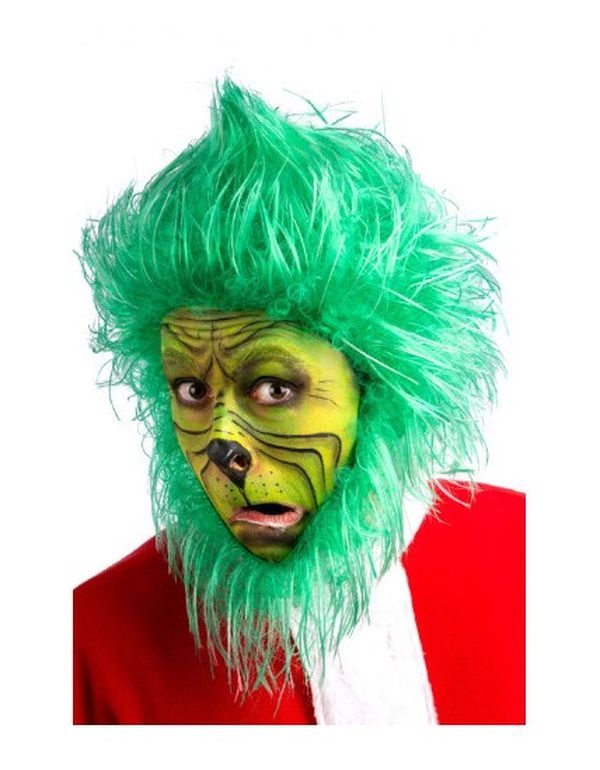 Halloween Perücke Grinch