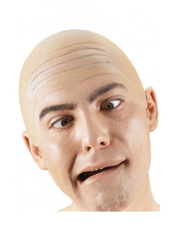 Accessoire D'Halloween Bonnet Chauve En Latex