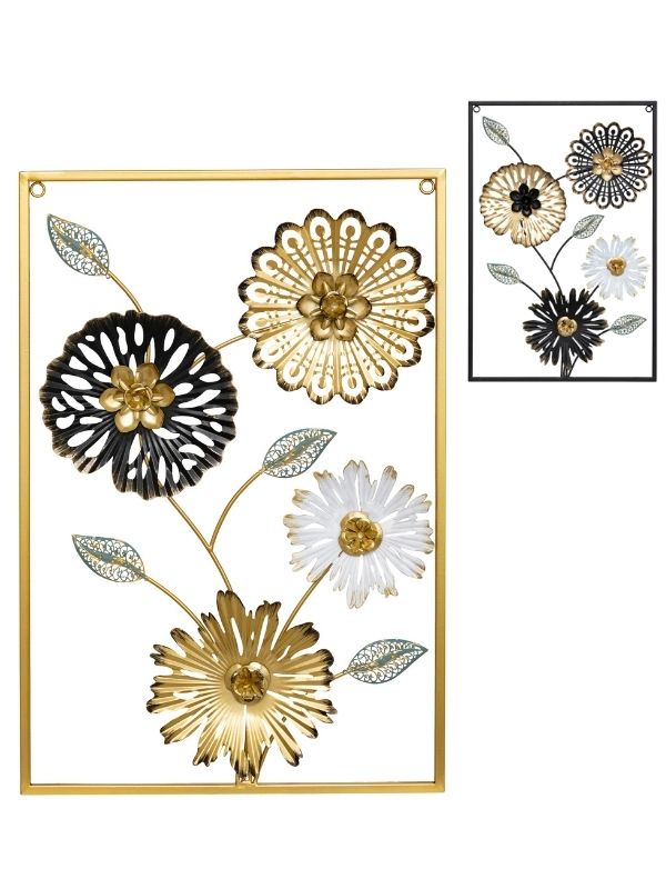 Décoration Murale Florine En Métal 40X60Cm - Assortis