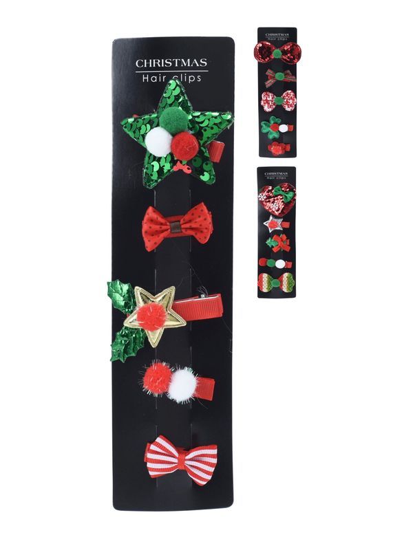Accessorio Natalizio Clip Per Capelli - Assortito