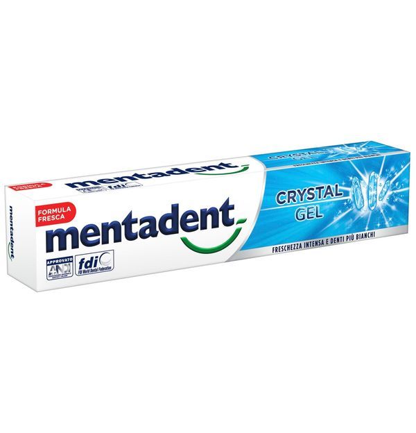 MENTADENT Zahnpasta White System Crystal Gel 75Ml
