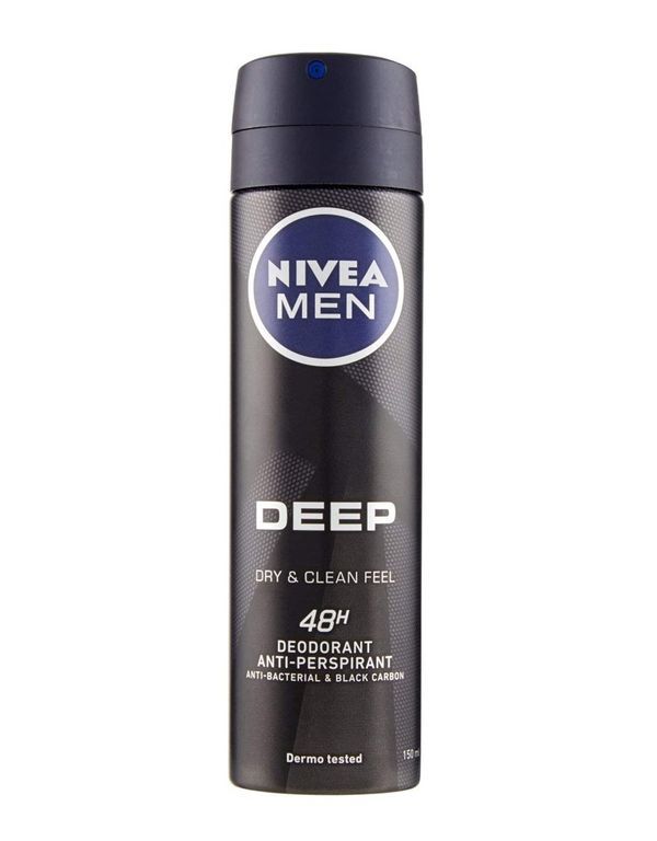 NIVEA MEN Spray Deep Black Carbon 150Ml
